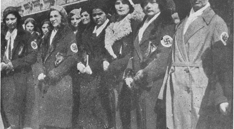 1200px members of the russian womens fascist movement line up in honor of a. a. vonsyatsky at harbin railway station 800x440