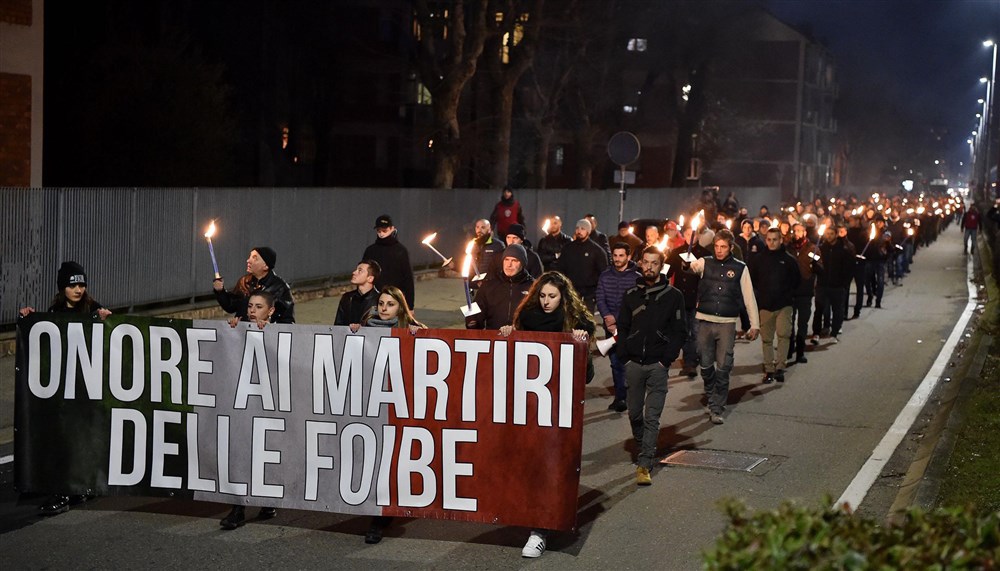 italian extreme right movement 'forza nuova' (new force)