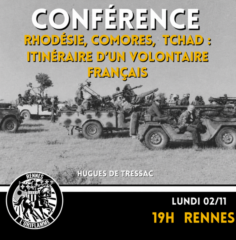 affiche vintage conférence sur la rhodésie